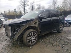 Salvage cars for sale at Waldorf, MD auction: 2017 Honda Pilot Touring
