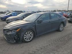 Salvage cars for sale at Indianapolis, IN auction: 2021 Toyota Camry LE