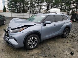 Salvage cars for sale from Copart Windsor, NJ: 2021 Toyota Highlander XLE