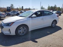 Hyundai Elantra Vehiculos salvage en venta: 2020 Hyundai Elantra SEL