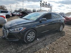 Salvage cars for sale from Copart Columbus, OH: 2017 Hyundai Elantra SE