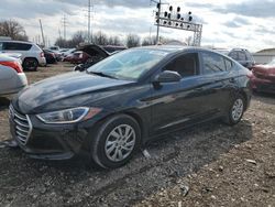 Salvage cars for sale at Columbus, OH auction: 2017 Hyundai Elantra SE