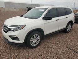 Honda salvage cars for sale: 2017 Honda Pilot LX