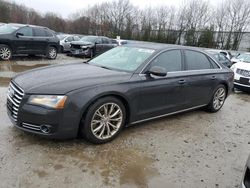 Salvage cars for sale at North Billerica, MA auction: 2011 Audi A8 L Quattro