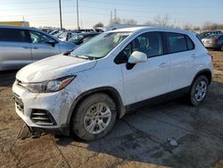 Salvage cars for sale from Copart Woodhaven, MI: 2018 Chevrolet Trax LS
