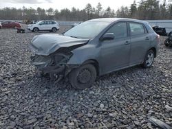 Salvage cars for sale from Copart Windham, ME: 2010 Toyota Corolla Matrix S