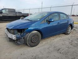 Salvage cars for sale at Houston, TX auction: 2013 Honda Civic LX