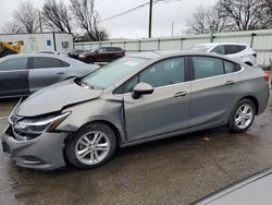 Chevrolet salvage cars for sale: 2017 Chevrolet Cruze LT