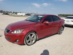 Salvage cars for sale from Copart Houston, TX: 2011 Lexus IS 250