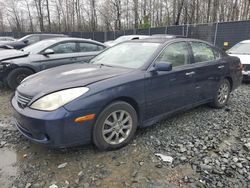 Salvage cars for sale at Waldorf, MD auction: 2004 Lexus ES 330