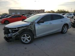 Salvage cars for sale at Wilmer, TX auction: 2017 Chevrolet Malibu LS