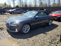 Salvage cars for sale at Waldorf, MD auction: 2022 Audi A5 Premium 45