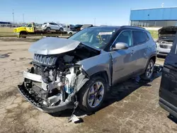 Salvage cars for sale at Woodhaven, MI auction: 2020 Jeep Compass Limited