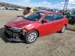 Toyota Corolla L salvage cars for sale: 2017 Toyota Corolla L