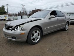 Salvage cars for sale at New Britain, CT auction: 2004 Mercedes-Benz S 430