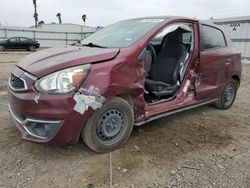 Salvage cars for sale from Copart Mercedes, TX: 2019 Mitsubishi Mirage ES