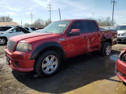 Ford salvage cars for sale: 2007 Ford F150 Supercrew