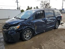 Salvage cars for sale from Copart Riverview, FL: 2019 Toyota Sienna XLE