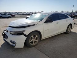 Chevrolet salvage cars for sale: 2018 Chevrolet Malibu LS