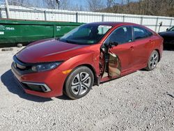 Salvage cars for sale from Copart Hurricane, WV: 2019 Honda Civic LX