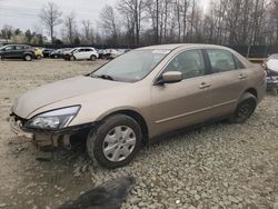 Salvage cars for sale at Waldorf, MD auction: 2004 Honda Accord LX