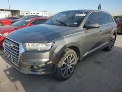 Salvage cars for sale at Grand Prairie, TX auction: 2017 Audi Q7 Premium Plus