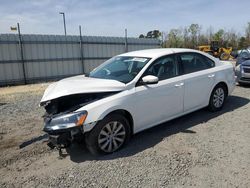 Vehiculos salvage en venta de Copart Lumberton, NC: 2013 Volkswagen Passat S