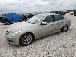Salvage cars for sale from Copart New Braunfels, TX: 2008 Infiniti G35