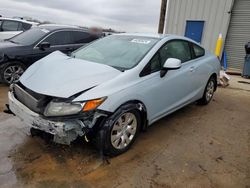 Salvage cars for sale from Copart Memphis, TN: 2012 Honda Civic LX