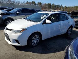 Salvage cars for sale from Copart Exeter, RI: 2014 Toyota Corolla L