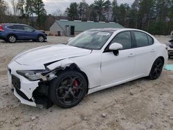 Salvage cars for sale at West Warren, MA auction: 2020 Alfa Romeo Giulia TI