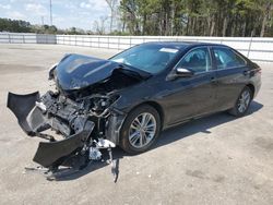 Salvage cars for sale at Dunn, NC auction: 2015 Toyota Camry LE