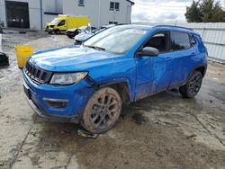 Jeep salvage cars for sale: 2021 Jeep Compass 80TH Edition