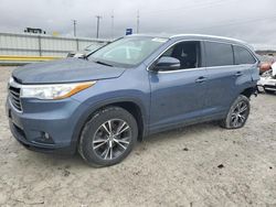 Toyota Highlander salvage cars for sale: 2016 Toyota Highlander XLE