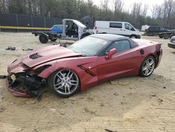 Chevrolet Corvette salvage cars for sale: 2014 Chevrolet Corvette Stingray Z51 2LT