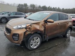 Salvage cars for sale from Copart Exeter, RI: 2017 KIA Sportage LX