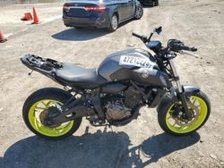 Salvage cars for sale from Copart Greenwell Springs, LA: 2018 Yamaha MT07