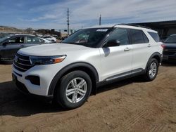 Salvage cars for sale at Colorado Springs, CO auction: 2021 Ford Explorer XLT