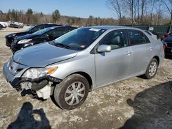 Salvage cars for sale from Copart Candia, NH: 2011 Toyota Corolla Base