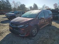 Salvage cars for sale at Madisonville, TN auction: 2018 Chrysler Pacifica Limited