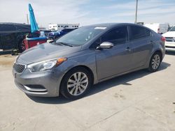 Salvage cars for sale from Copart Grand Prairie, TX: 2016 KIA Forte LX