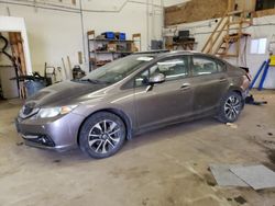 Salvage cars for sale at Ham Lake, MN auction: 2013 Honda Civic EXL