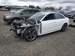 Salvage cars for sale at Sacramento, CA auction: 2021 Audi A4 Premium Plus 45