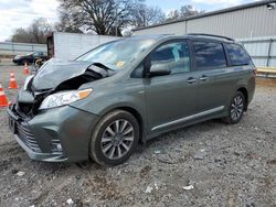 Salvage cars for sale at Chatham, VA auction: 2020 Toyota Sienna XLE