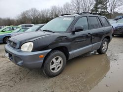 Salvage cars for sale from Copart North Billerica, MA: 2004 Hyundai Santa FE GLS