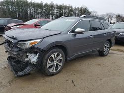Salvage cars for sale at North Billerica, MA auction: 2022 Subaru Outback Touring