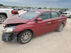 Salvage cars for sale at San Antonio, TX auction: 2017 Nissan Sentra S