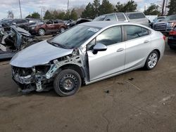 Salvage cars for sale at Denver, CO auction: 2019 Chevrolet Cruze LT