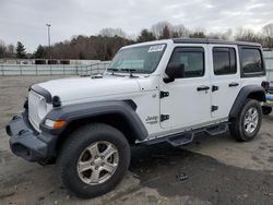 Salvage cars for sale from Copart Assonet, MA: 2018 Jeep Wrangler Unlimited Sport