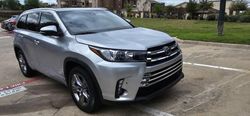 Salvage cars for sale from Copart Wilmer, TX: 2017 Toyota Highlander Limited